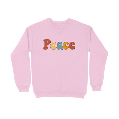 Peace | Unisex Pink sweatshirt