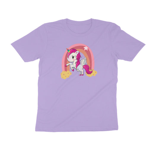 Rainbow Unicorn | Purple | Unisex printed T-shirt